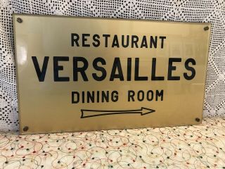 Ss France Versailles Restaurant Dining Room Sign Plaque Ship Maritime