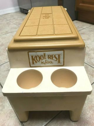 Vintage Little Kool Rest By Igloo Car Cooler Drink Cup Holder Armrest Ice Chest