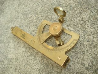 Antique Vtg Ross Brass Measuring Optical Tool London Unusual Mystery Old 5.  5 "
