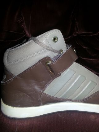 Adidas high top brown & tan size 13 rare vintage sneakers Men shoes 3