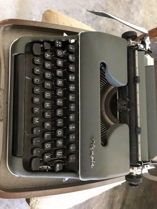 Vintage Olympia Sm2 Portable Typewriter