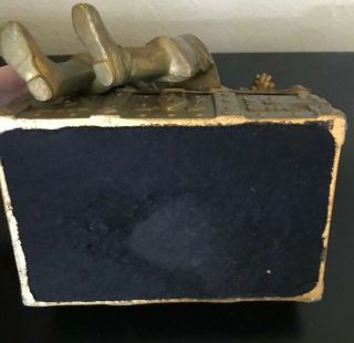 Antique JB Hirsch Foundry “Pirate on a Treasure Chest” Bookend/Trinket Box 1920s 10