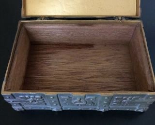 Antique JB Hirsch Foundry “Pirate on a Treasure Chest” Bookend/Trinket Box 1920s 8