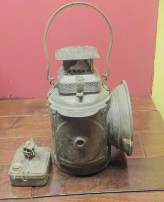 Vintage Adlake Non Sweating Chicago Lamp Lantern Switch Train Railroad R & S Ry