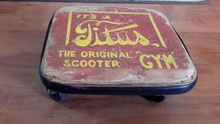 Vintage Titus Gym Scooter Old Retired School Gym Class Toy 4 Roller Skateboard
