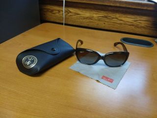 Ladies Ray Ban Rb4101 710/t5 58017 135 3p Jackie Ohh Polorized Sunglasses Brown