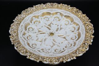 Meissen Antique Gilded Gold Pedestal Centerpiece Bowl