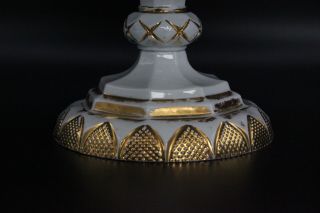 Meissen Antique Gilded Gold Pedestal Centerpiece Bowl 3