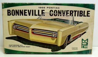 Vintage Mpc 1966 Pontiac Bonneville Convertible Kit Unbuilt