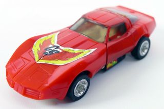 Takara Diaclone Red Tracks Car Robot Corvette Transformers G1 Microman Vintage