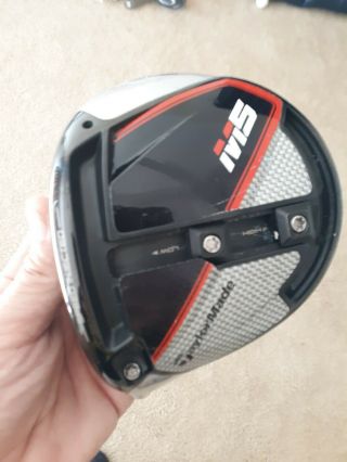 Rare Taylormade M5 Lh Prototype Driver Head,  9 Degrees Adjustable