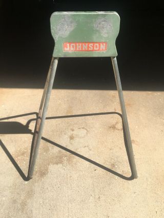 Vintage 1950s Johnson Outboard Boat Motor Stand Display - All
