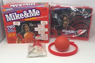 Vintage 1992 Michael Jordan & Me Basketball Hoop Game Toy Figures Ohio Art