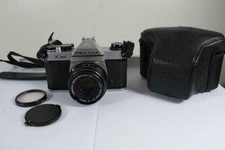 Vintage Asahi Pentax K1000 35mm Slr Camera With 50mm F2 Lens