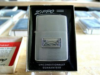Vintage 1963 Unlit Zippo Full General Electric Rare Ad Lighter W/box & Paper Vgc