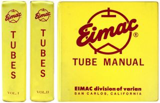 Eimac Power Grid Tube Manuals - Vols.  1 & 2 Mid - 80s Vintage & Complete