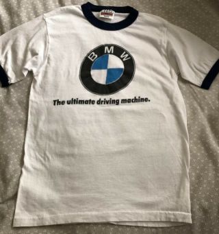 Vintage 1980’s Bmw T - Shirt Sz Small 34 - 36 Usa The Ultimate Driving Machine