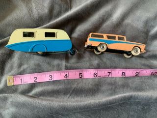 Vintage Dinky Toy Car And Caravan Camper Made In England