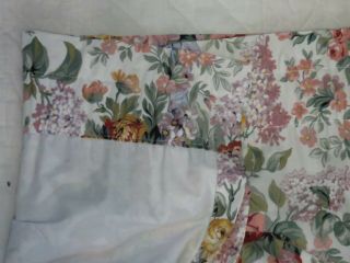 Ralph Lauren 2 Panels Allison Floral Cotton Drapes / Curtains Lined 41 " X 86 "