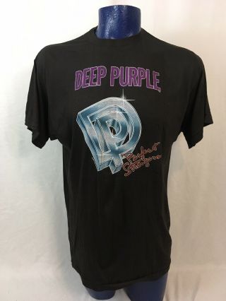 Vtg 80s Deadstock Deep Purple Concert Perfect Strangers Tour T - Shirt