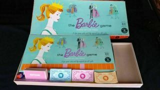 Vintage 1960 The Barbie Game Queen Of The Prom Board Game Mattel Complete