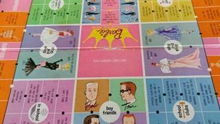 Vintage 1960 The Barbie Game Queen of the Prom Board Game Mattel Complete 5