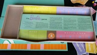 Vintage 1960 The Barbie Game Queen of the Prom Board Game Mattel Complete 6