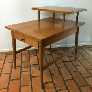 Paul Mccobb Two Tier Side Table Planner Group Mid Century Modern
