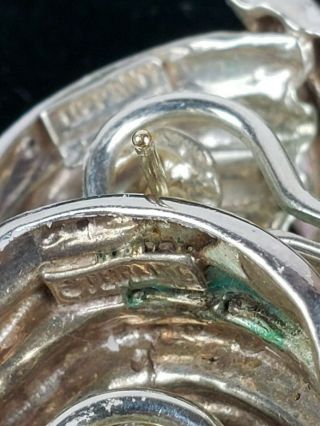 Tiffany & Co HUGE Vintage Sterling Silver Ribbed Leverback 13.  3 gr.  Earrings 6