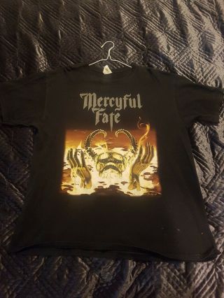 Mercyful Fate 9 1999 Usa Tour Shirt Very Rare Vintage Retro Metal King Diamond