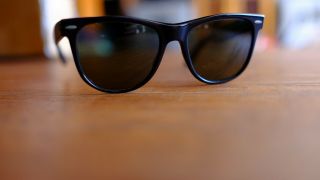 Vintage Ray - Ban Wayfarer II 2 Sunglasses Bausch & Lomb B&L Black 80s green lens 2