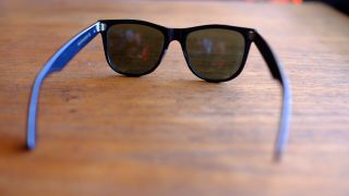 Vintage Ray - Ban Wayfarer II 2 Sunglasses Bausch & Lomb B&L Black 80s green lens 5