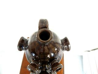 (monkey boy) rare face jug by dwayne crocker folk art,  pottery 11  x9 3