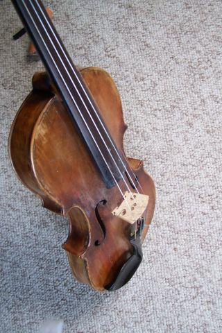 Antique American Made Full Size Violin 1897 Signed And Dated 9
