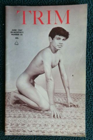 Gay: Trim 56 Scarce Vintage Physique Muscle Guys Bodybuilders 1967 Sambo Cvr