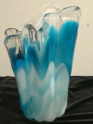 Stunning Vintage Japanese Art Glass Vase 2
