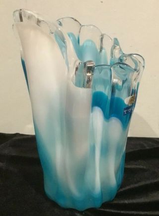 Stunning Vintage Japanese Art Glass Vase 5