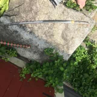 SIGNED Japanese Samurai Sword 29 3/8 “ Long Cutting Edge 4