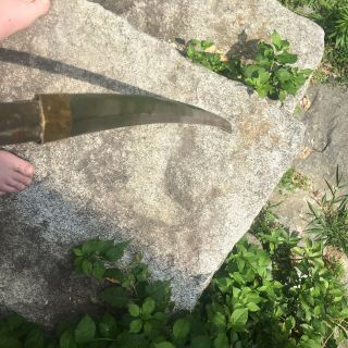 SIGNED Japanese Samurai Sword 29 3/8 “ Long Cutting Edge 7