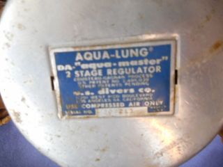 Vintage Antique SCUBA Diving Regulator Aqua - Lung 2