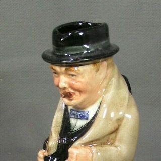 Vintage Royal Doulton 4 " Winston Churchill Character Toby Jug Creamer Pitcher