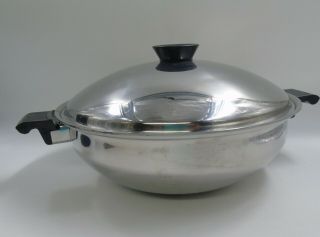 5 Ply Stainless Steel Wok Era Made In U.  S.  A Rare Vintage