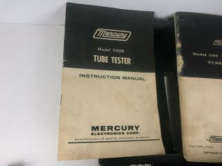 MERCURY Electronics Model 1100B Vintage Vacuum Tube Tester with manuals 4