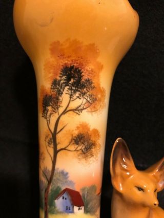 Noritake figural fox vase Rare 5