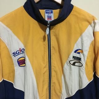 West Coast Eagles Puma AFL Track Jacket Vintage 90 ' s Mens Medium 5