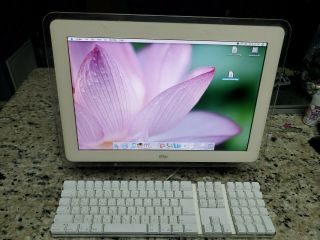 Vintage Apple iMac All in one Computer PowerPC G4 1 GHz & apple keyboard 2
