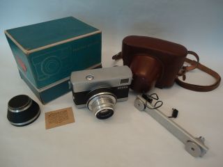 Vintage Werra 1 Camera Carl Zeiss Jena Tessar 2,  8/50 With Leather Case,  Box