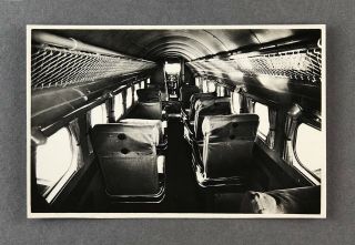 Knilm Lockheed Model 14 Cabin Interior Vintage Airline Issue Real Photo Postcard