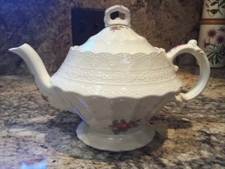 Vintage Spode Billingsley Rose Tea Pot