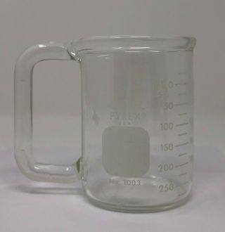 Vintage Corning Pyrex Lab Glass Measuring Cup Drink Beaker Coffee Mug 400 Ml